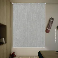 Cortina Enrollable Blackout Text 140x180cm Gris