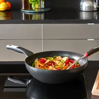Wok en Aluminio 28cm Negro Antiadherente Unlimited Apto para Inducción Tefal