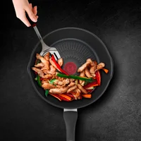 Sartén en Aluminio Alto 26cm Negro Antiadherente Unlimited Apto para Inducción Tefal