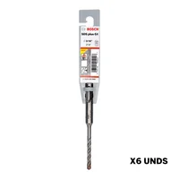 Broca SDS-Plus-5x 3/16x2x4Pulg x6Uds
