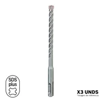 Broca SDS-Plus-5x 5/8x6x8Pulg x3Uds