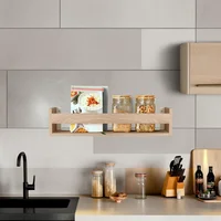 Repisa Multiusos 63x14x14cm Madera Natural