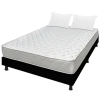 Colchón Doble 140x190 Espumado Macizo + Base Cama Entera + 2 Almohadas