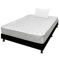 Colchón Sencillo 100x190 Espumado Macizo + Base Cama Entera + Almohada
