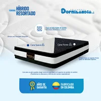 Colchón Sencillo 100x190 Resortado Hibrido