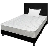 Colchón Sencillo 100x190 Espumado Macizo + Base Cama Entera + Cabecero + Almohada