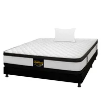 Colchón Sencillo 100x190 Malta + Base Cama Entera + Almohada