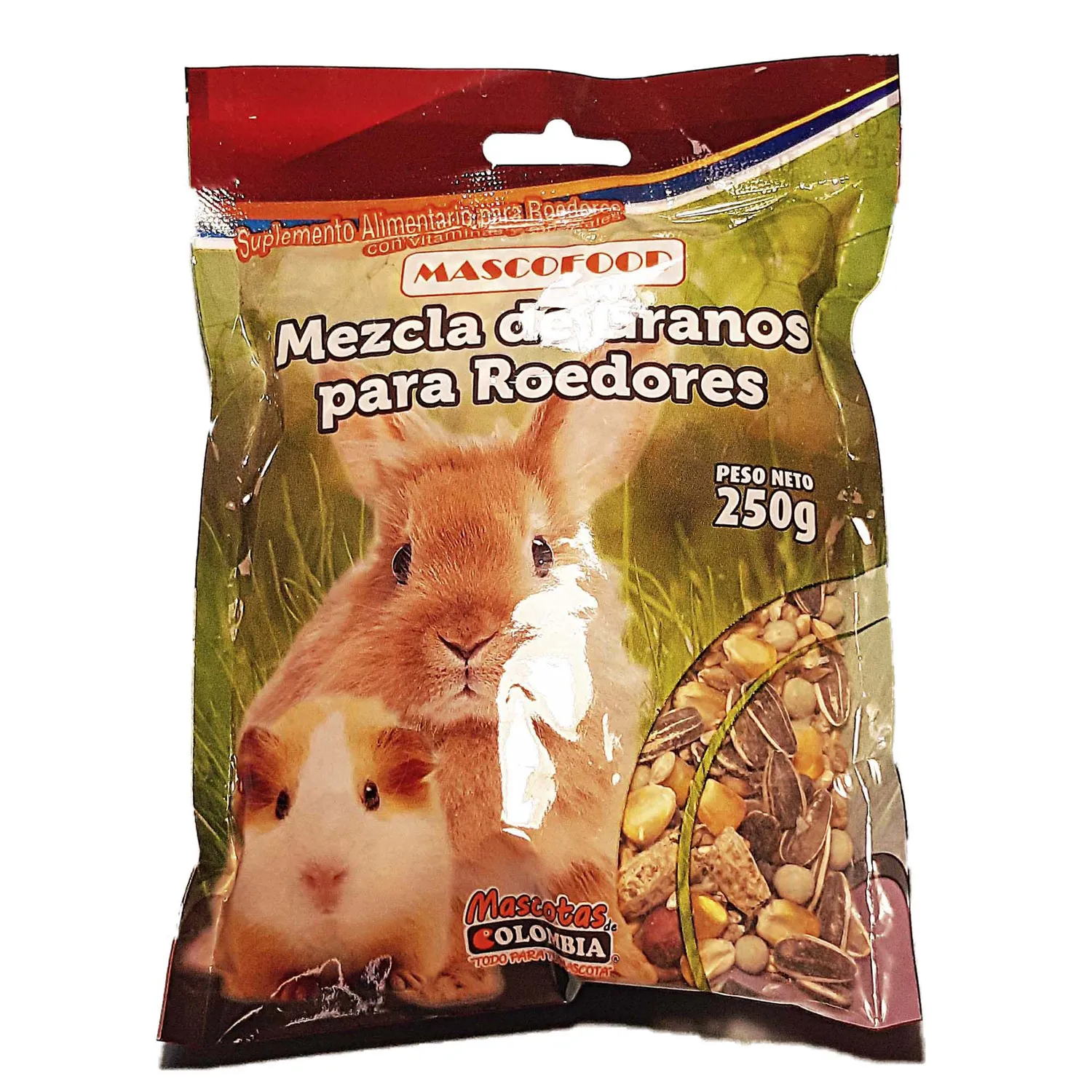 Mezcla De Granos Para Roedores Pack X3Und 250G
