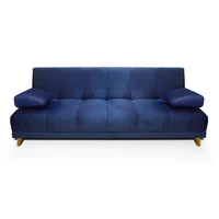 Sofá Cama Sabath 3 Posiciones 90x180x110 Tela Azul