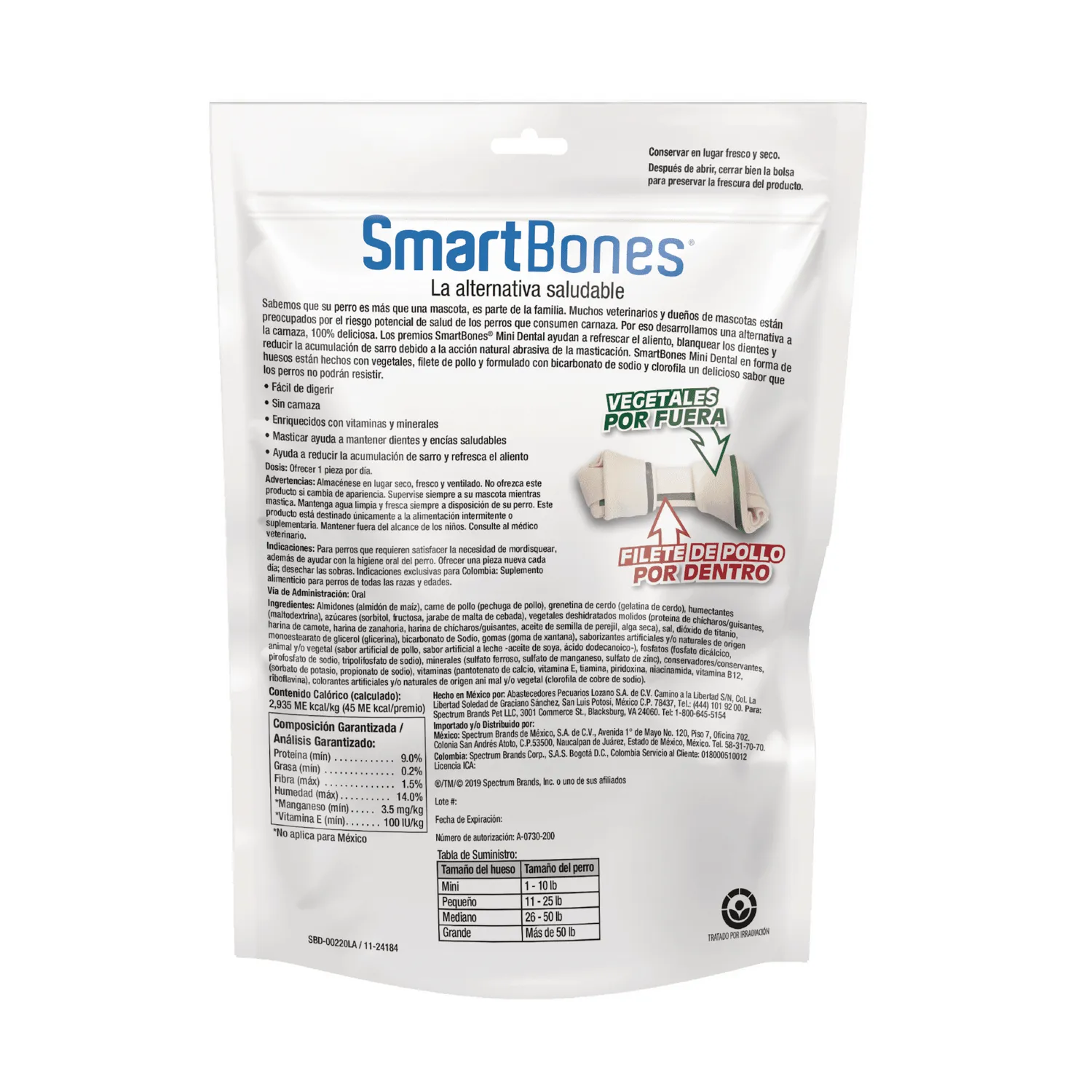 Snack para perro smartbone dental mini 8und 3