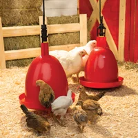 Bebedero Automático Para Aves Dual Soplado Estra Rojo