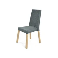 Silla Liverpool 57X50X95 Tela Poliéster Gris