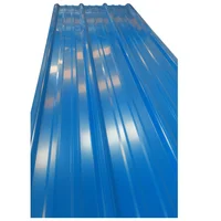 Teja Metálica Aluzinc Pintada 8 Cal 28 Azul RAL 5005 5Mts x 30 Und
