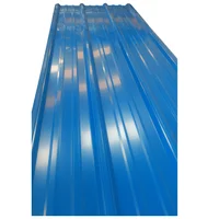 Teja Metálica Aluzinc Pintada 8 Cal 28 Azul RAL 5005 6Mts x 30 Und