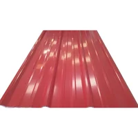Teja Metálica Aluzinc Pintada 4 Cal 28 Rojo RAL 3001 6Mts x 30 Und