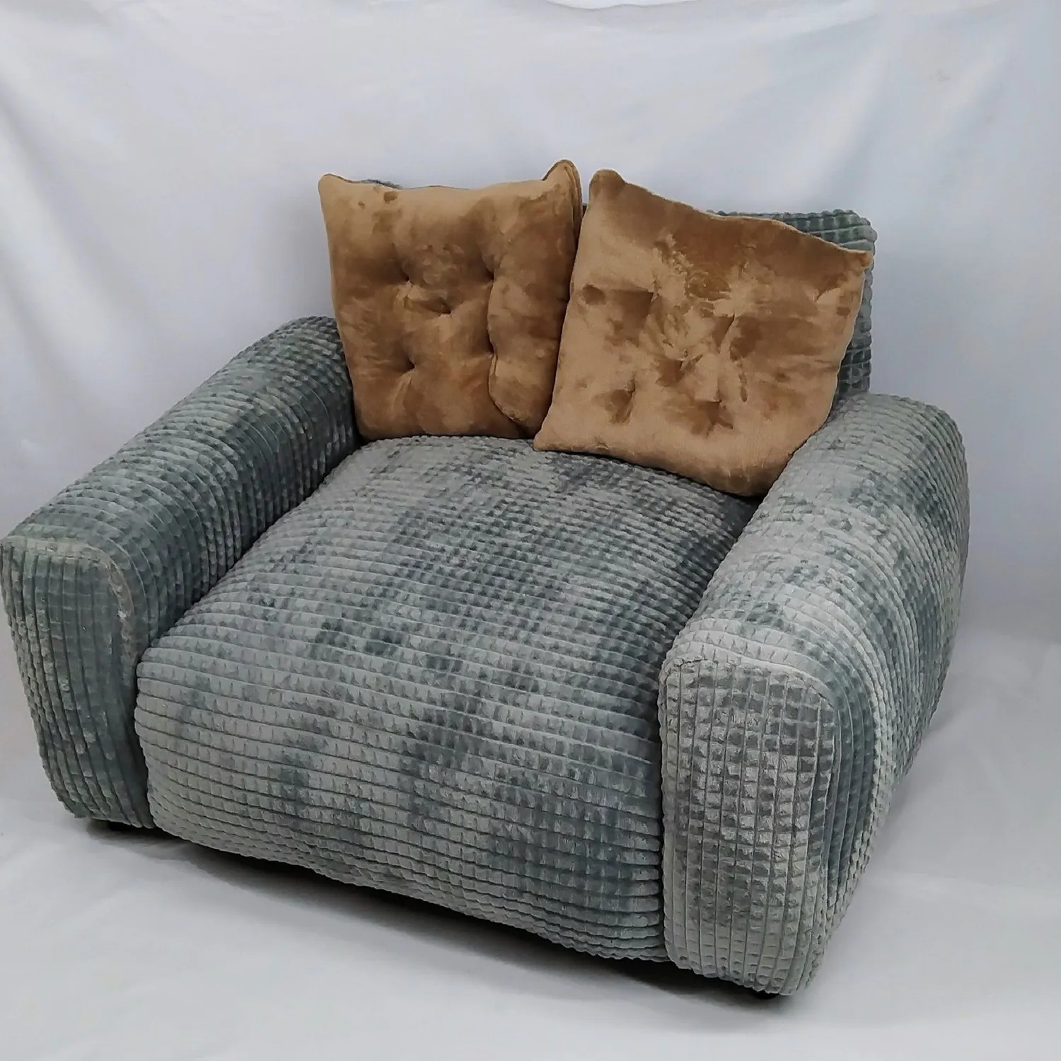 Sofá Sencillo Para Mascota 100X70X70Cm Extra Grande Gris Malupets