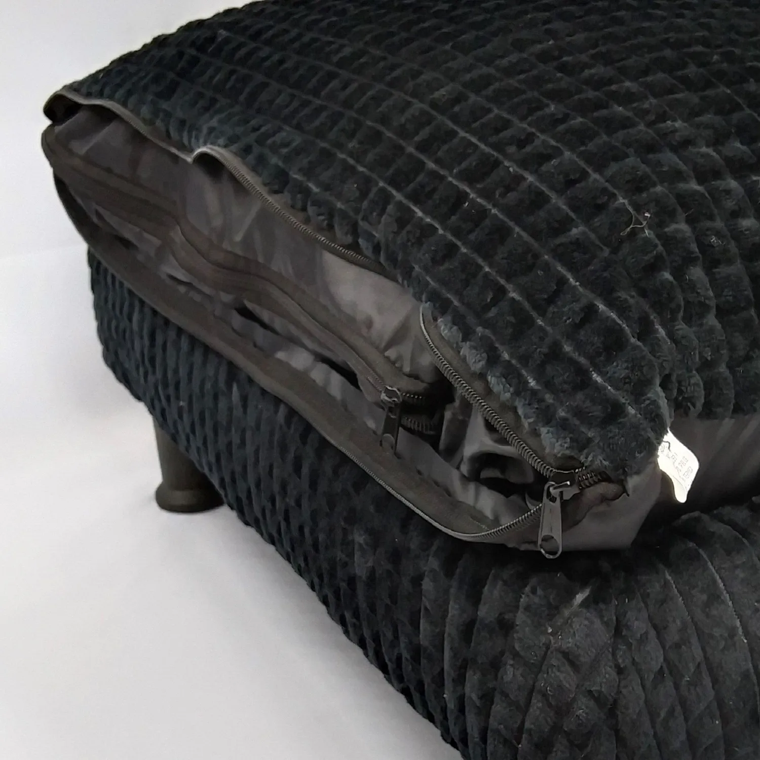 Base Cama Para Mascotas 90x60x20cm  Grande Negro Malupets 4