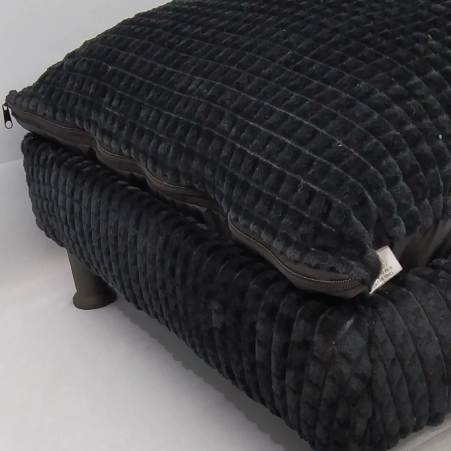 Base Cama Para Mascotas 90x60x20cm  Grande Negro Malupets 5