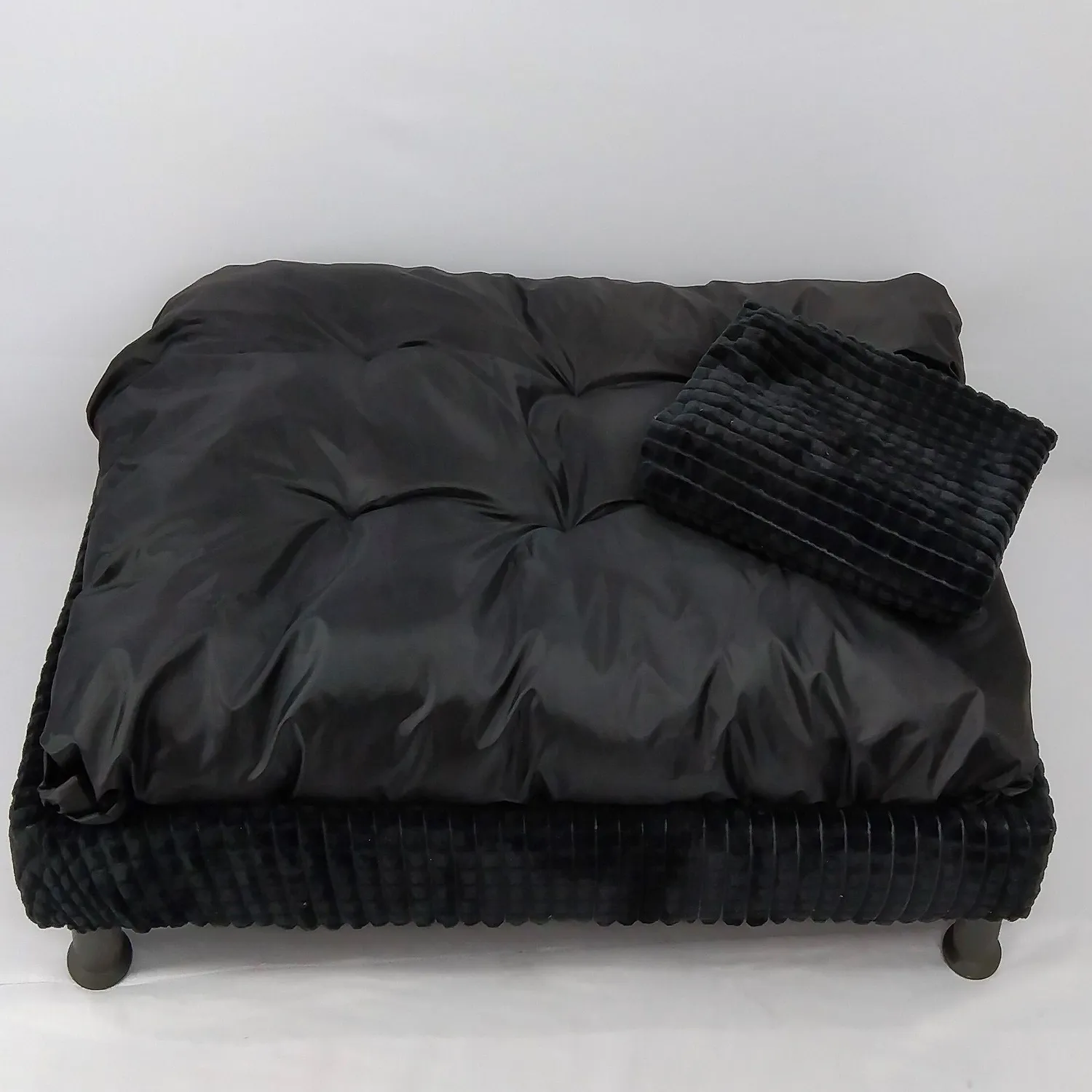 Base Cama Para Mascotas 90x60x20cm  Grande Negro Malupets 7