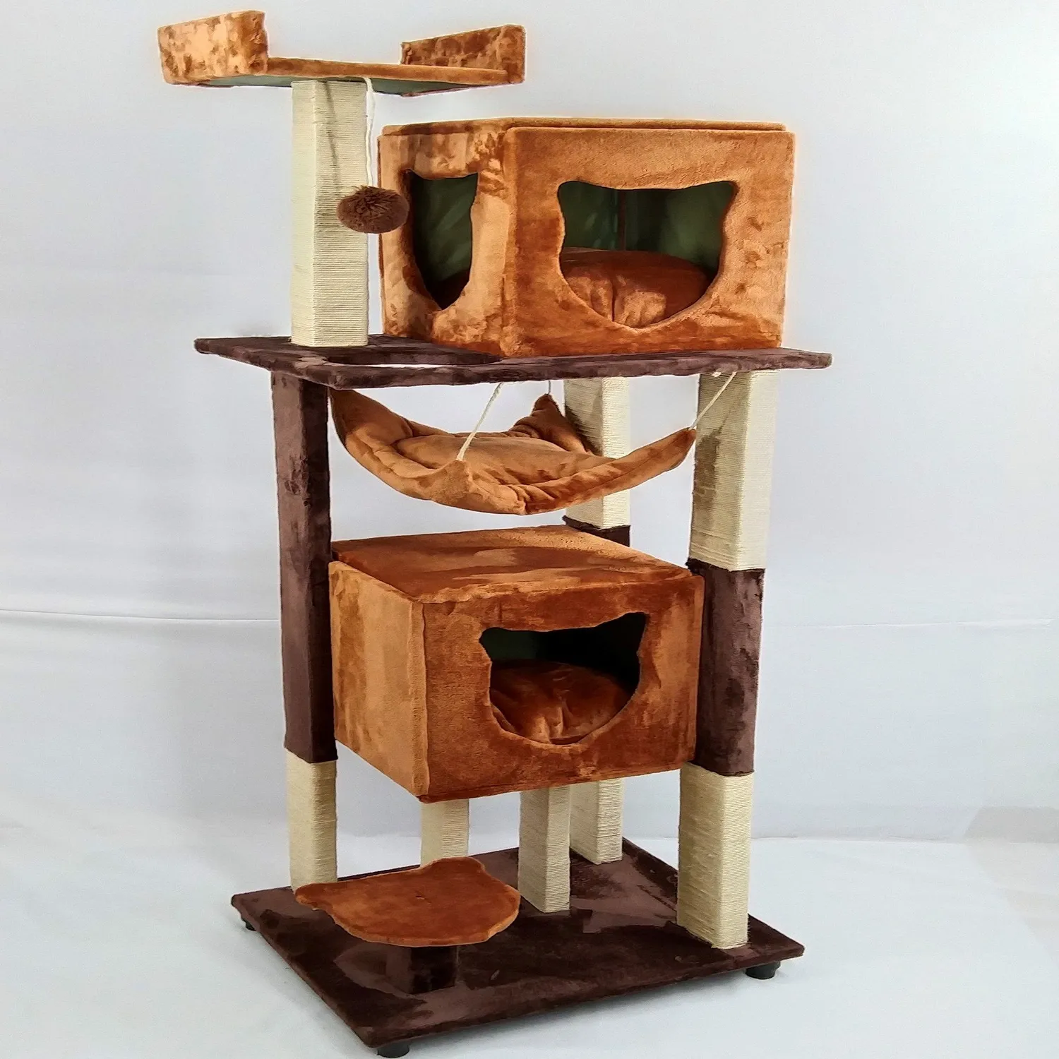 Gimnasio Para Gatos 50X60X170Cm Mediano Caramelo