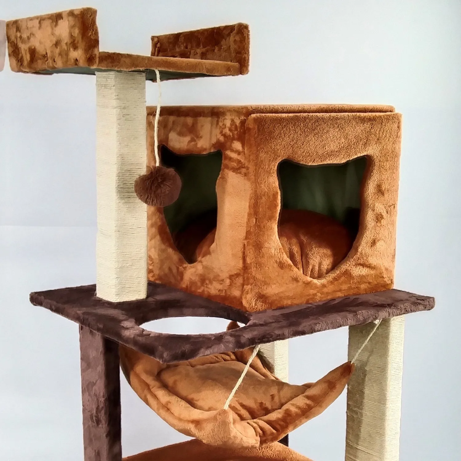 Gimnasio Para Gatos 50X60X170Cm Mediano Caramelo 4