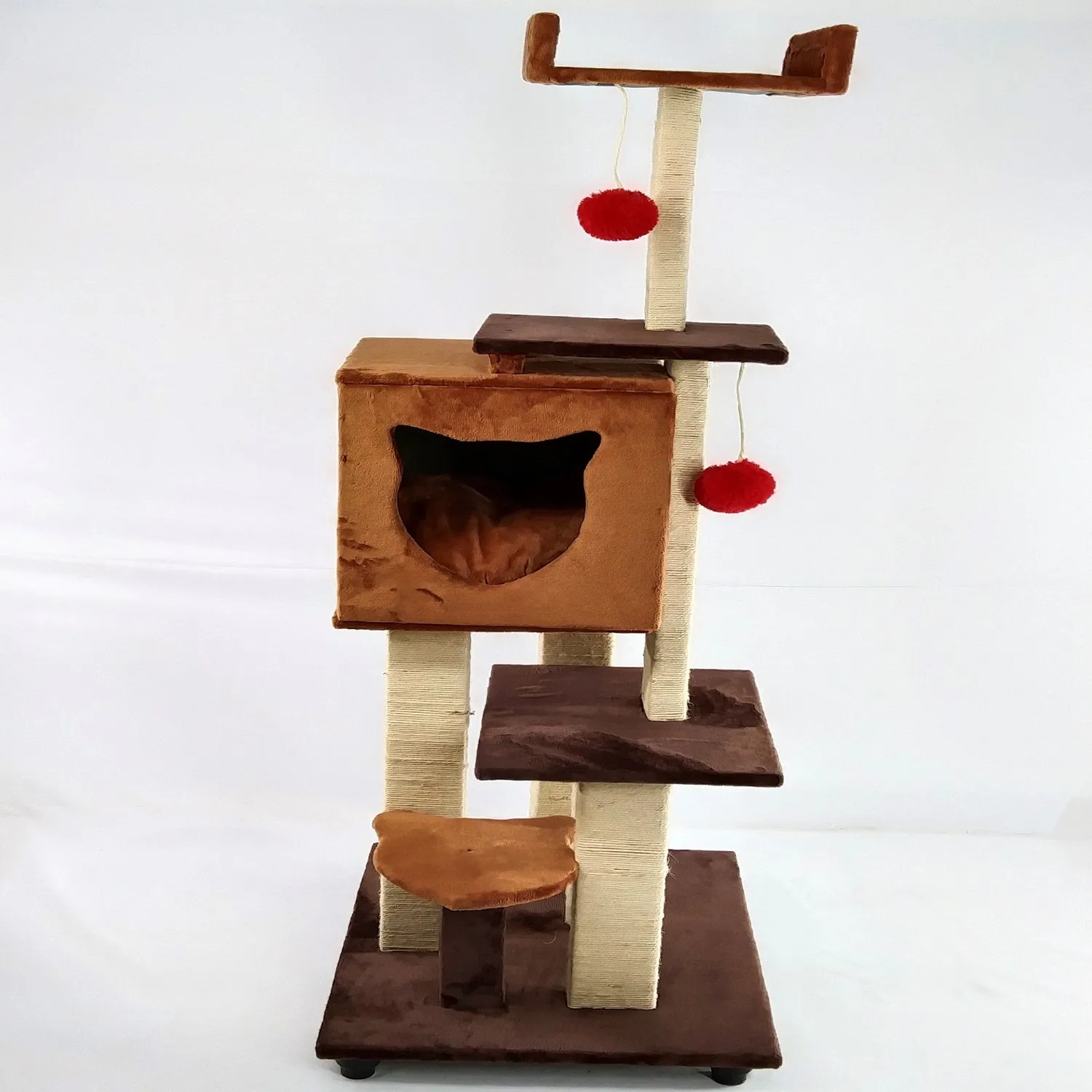Gimnasio Para Gatos 60X50X150Cm Mediano Caramelo