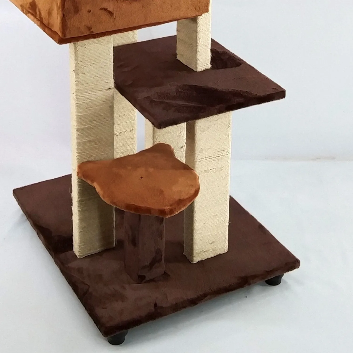 Gimnasio Para Gatos 60X50X150Cm Mediano Caramelo 4