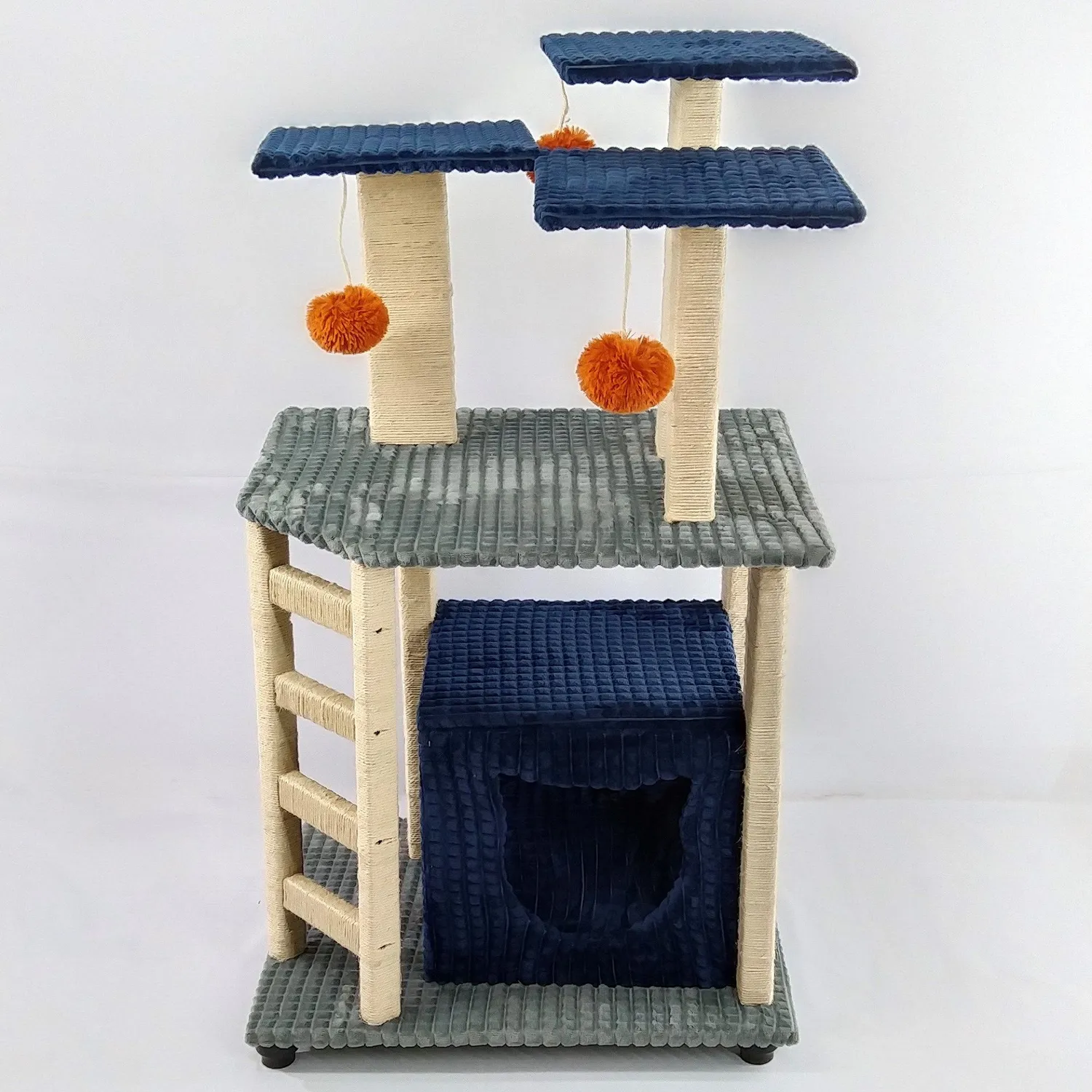 Gimnasio Para Gatos Escalera 50X60X113Cm Mediano Gris