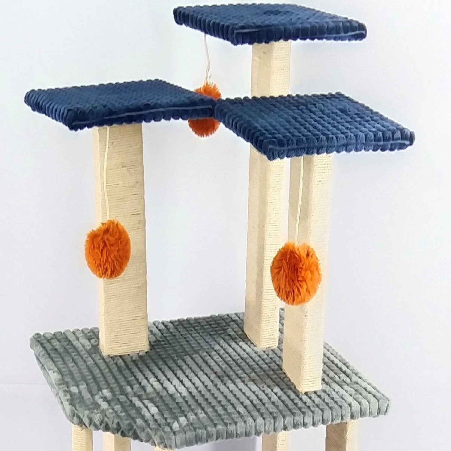 Gimnasio Para Gatos Escalera 50X60X113Cm Mediano Gris 4