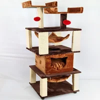 Gimnasio Para Gatos 50x50x158cm Mediano Caramelo