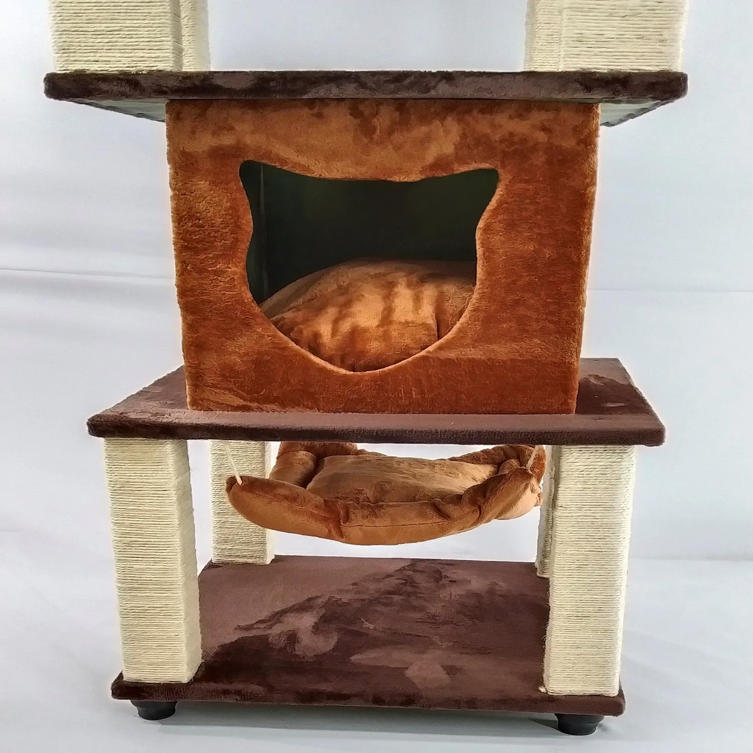 Gimnasio Para Gatos 50x50x158cm Mediano Caramelo 3