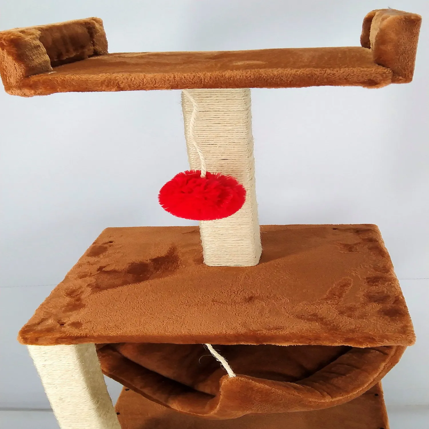 Gimnasio Para Gatos Cubo Pequeño  35X35X120Cm Caramelo 5