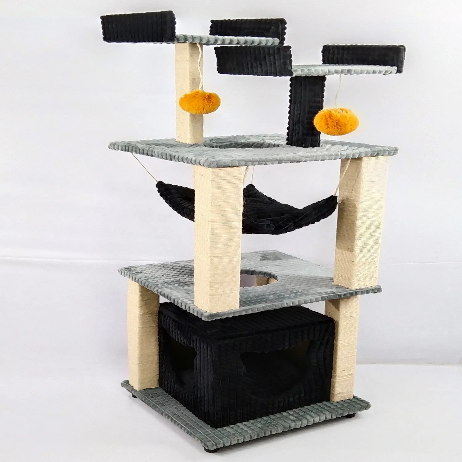 Gimnasio Para Gatos 50X50X152Cm Mediano Gris