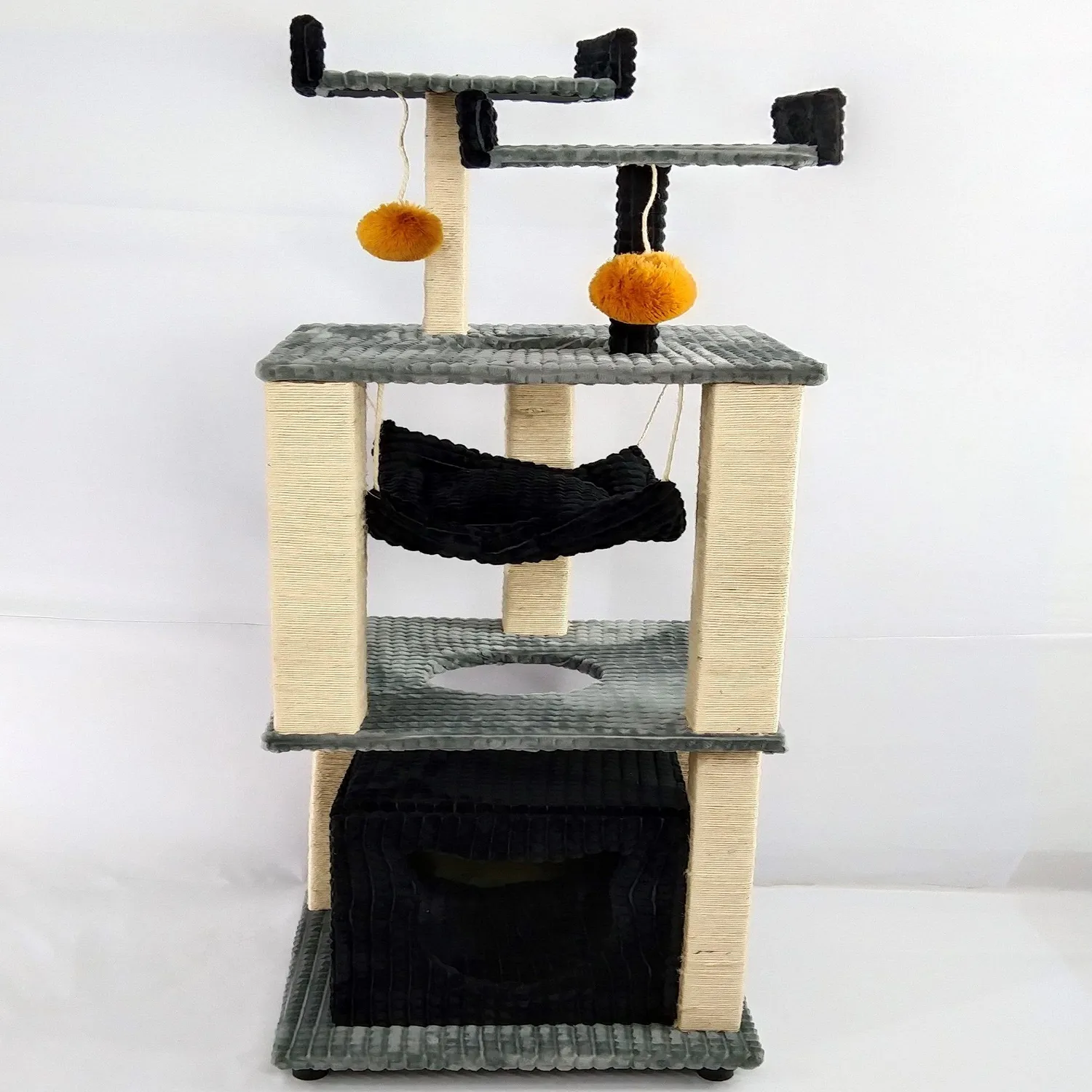 Gimnasio Para Gatos 50X50X152Cm Mediano Gris