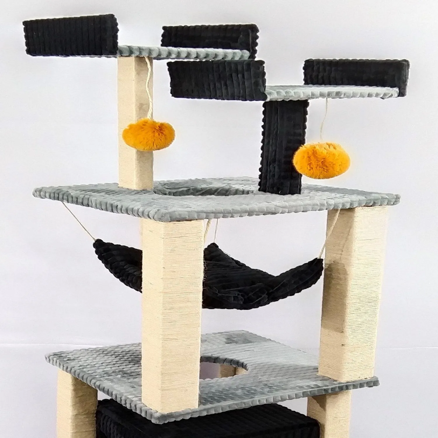 Gimnasio Para Gatos 50X50X152Cm Mediano Gris 4