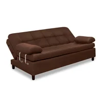 Sofá Cama Wild Cuero Sintético Café