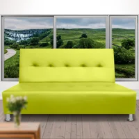 Sofá Cama Apolo Cuero Sintético Verde