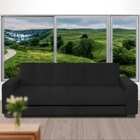 Sofá Cama Nido Barcelona Cuero Sintético Negro