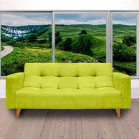 Sofá Cama Modern Family Microfibra Verde