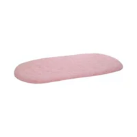 Tapete Pie De Cama Ovalado 70X130 Rosa