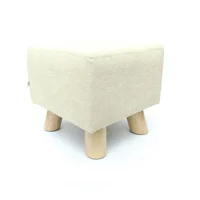 Puff Auxiliar Butaco Cuadrado 30x30x30 Marfil