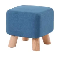 Puff Auxiliar Butaco Cuadrado 30x30x30 Azul Oscuro