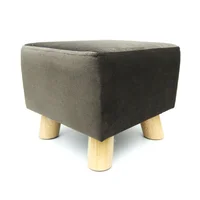 Puff Auxiliar Butaco Cuadrado 30X30X30 Café