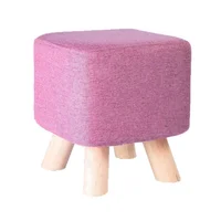 Puff Auxiliar Butaco Cuadrado 30x30x30 Lila