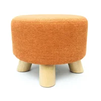 Puff Auxiliar Butaco Redondo 30x30x30 Naranja