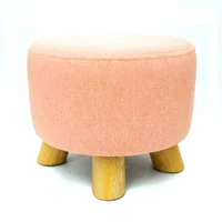 Puff Auxiliar Butaco Redondo 30x30x30 Salmon