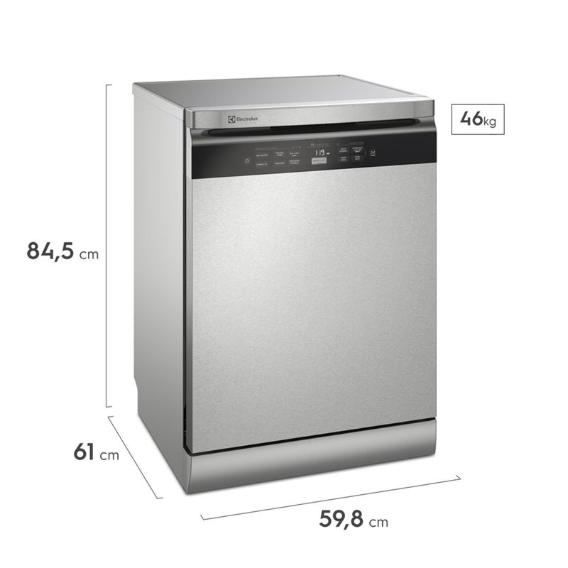 Lavavajillas 70 Piezas EHFE14 Gris ELECTROLUX | falabella.com
