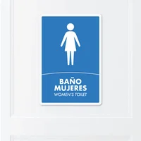 Señal Baño Mujeres 22X15Cm Poliestireno