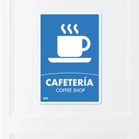 Señal Caféteria 22X15Cm Poliestireno