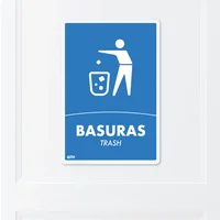 Señal Basuras 22X15Cm Poliestireno